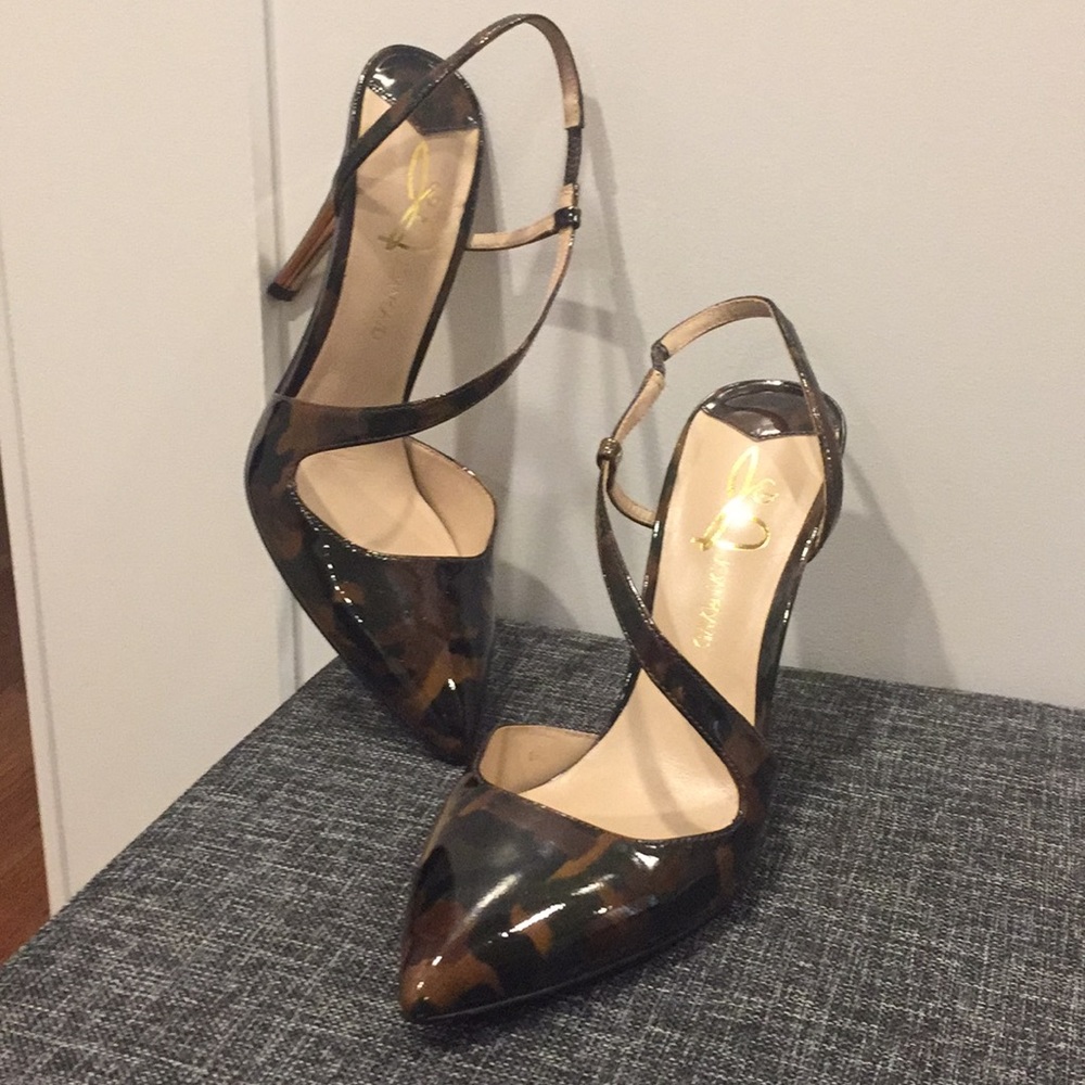 Sling back pumps